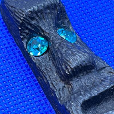 TIKI EASTER ISLAND LAVA ROCK PENDANT