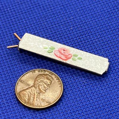 ENAMELED FLOWER HAIR BARRETT