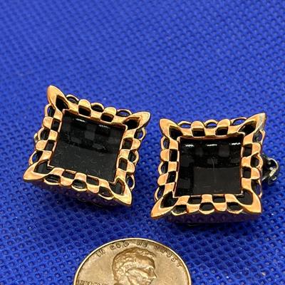 FAB VINTAGE COPPER EARRINGS â€œRENOIRâ€