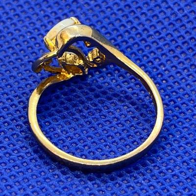 PRETTY DOUBLE OPAL RING 18K? 