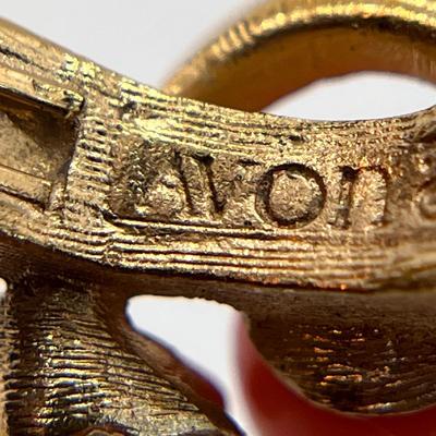 CORAL COLORED ORB RING SIZE 5-1/2