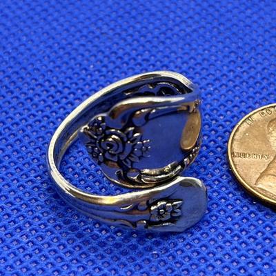 SPOON HANDLE RING SILVER PLATED 