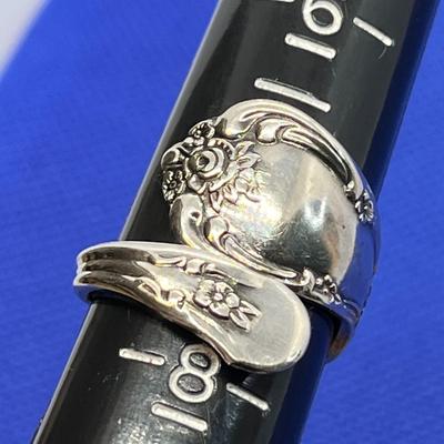 SPOON HANDLE RING SILVER PLATED 