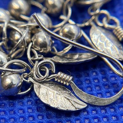 STERLING â€œ.925â€ GRAPE CLUSTER EARRINGS