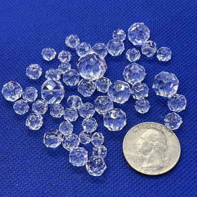 HIGH QUALITY FACETED CRYSTAL BEADS 