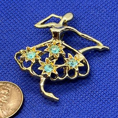 VINTAGE BALLERINA PIN BY â€œGERRYSâ€ CIRCA 1950â€™S