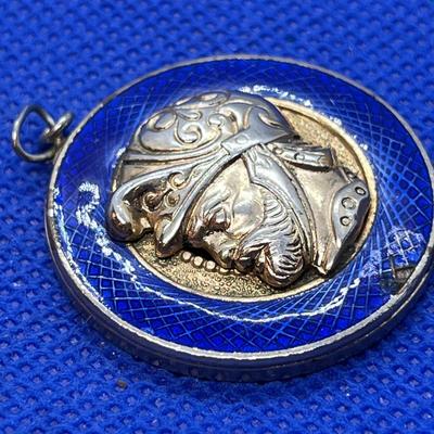 CLOISONNE ENAMEL ROMAN SOLDIER PENDANT