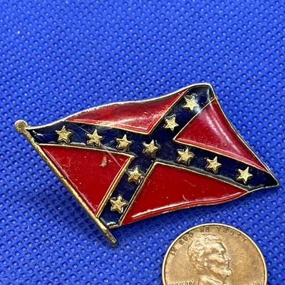 CONFEDERATE STATES REBEL FLAG PIN