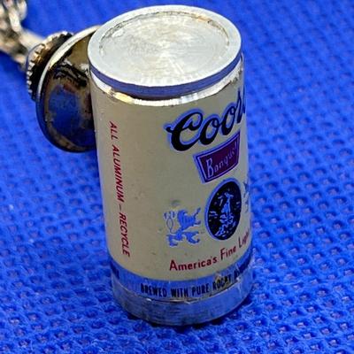 COOL COORS BEER CAN LAPEL PIN