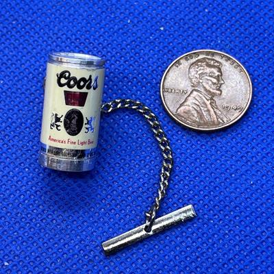 COOL COORS BEER CAN LAPEL PIN