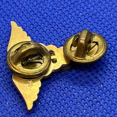 VINTAGE CADUCEUS (DOCTOR) â€œSâ€ MILITARY PIN