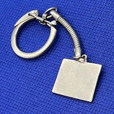 VINTAGE WYOMING ENAMELED FOB ON KEY CHAIN