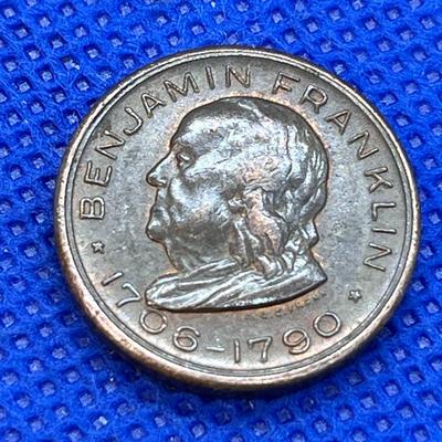 BENJAMIN FRANKLIN MEMORIAL COIN
