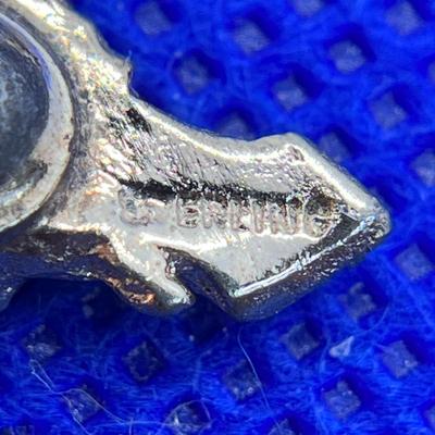 STERLING SILVER DUCK IN FLIGHT LAPEL PIN