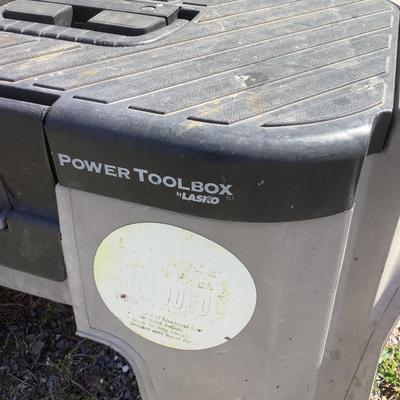 320 Lasko Power Tool Box Combined Stool/Bench & Tools