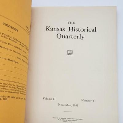 1933 Kansas Historical Quarterly Bundle