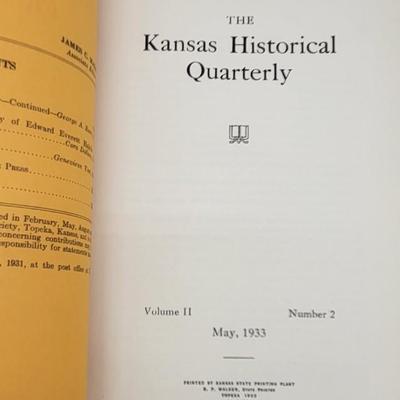 1933 Kansas Historical Quarterly Bundle