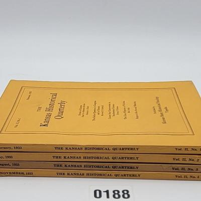 1933 Kansas Historical Quarterly Bundle