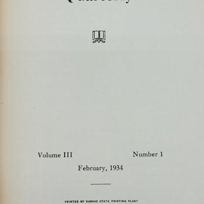1934 Kansas Quarterly Bundled Lot