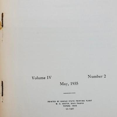1935 Kansas Historical Quarterly Bundle