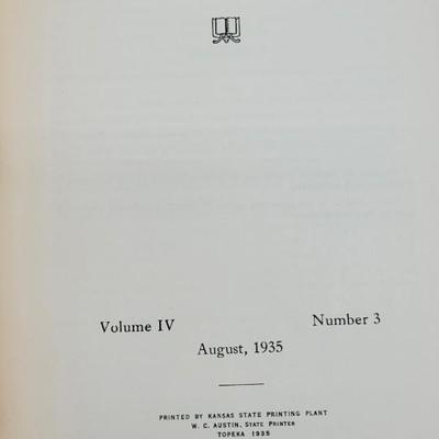 1935 Kansas Historical Quarterly Bundle