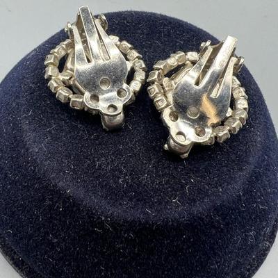 Retro Costume Jewelry Clip On Earrings