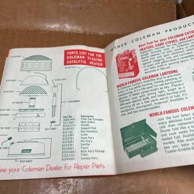 Coleman 3500 Btu 512A700 Catalytic Heater Camping Equipment with Box & Instructions