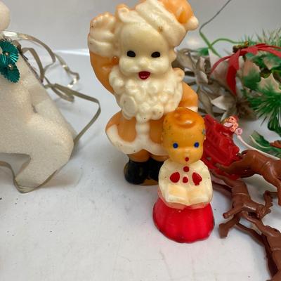 Various Vintage Christmas Holiday Decoration Lot