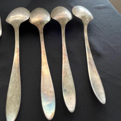 VINTAGE SILVER PLATED SPOONS AND FORKS