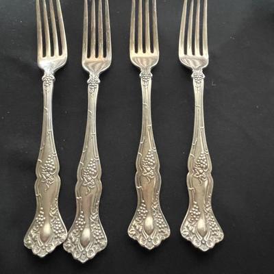 VINTAGE SILVER PLATED SPOONS AND FORKS