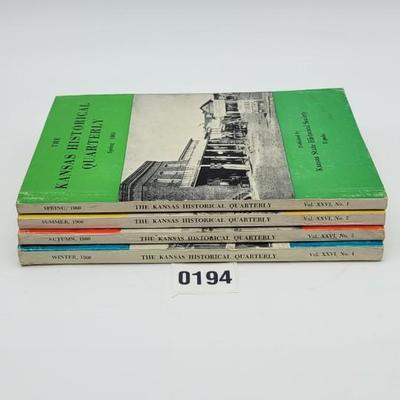 1960 Kansas Historical Quarterly Bundle