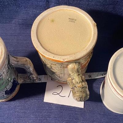 3 Vintage Steins Made in Japan