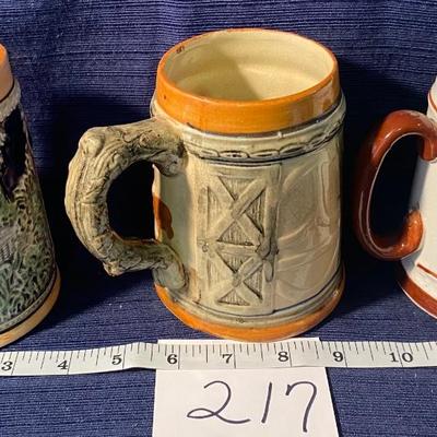 3 Vintage Steins Made in Japan