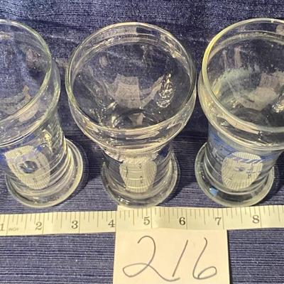 3 Vintage Hammâ€™s  Beer Glasses
