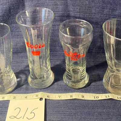 Coors & Goetz Country Club Beer Glasses