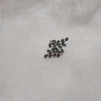 Special Order Emerald Cocktail 925 Ring Size 8
