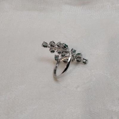 Special Order Emerald Cocktail 925 Ring Size 8