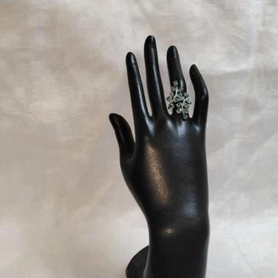 Special Order Emerald Cocktail 925 Ring Size 8
