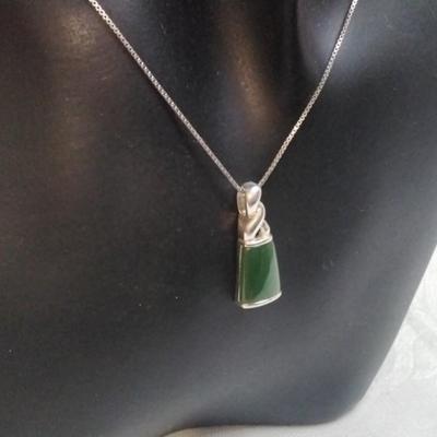 Jade 925 16" Necklace