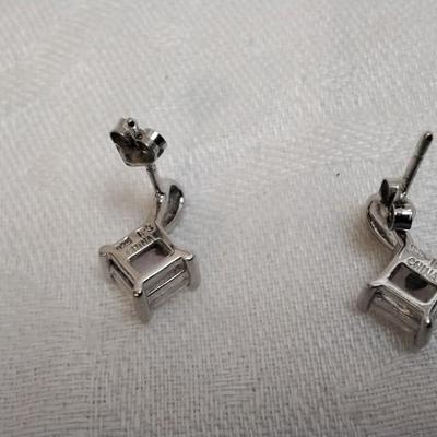 Rare 1950s IPS Opal Earrings Rhodium Over 925