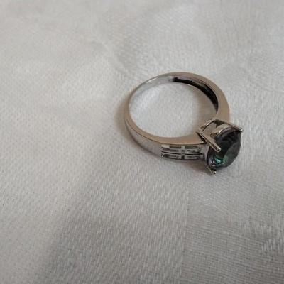 Mystic Topaz 925 Ring Size 8