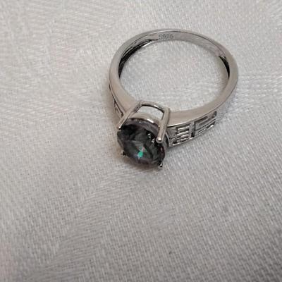 Mystic Topaz 925 Ring Size 8