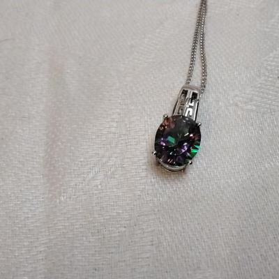 Mystic Topaz 925 18" Necklace