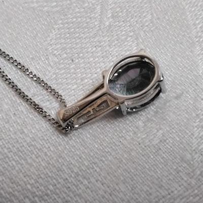 Mystic Topaz 925 18" Necklace