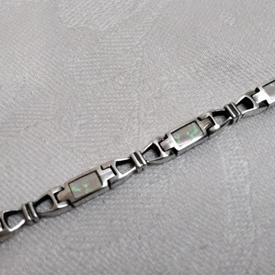 Vintage Paul Brackna Opal 925 7.5" Bracelet