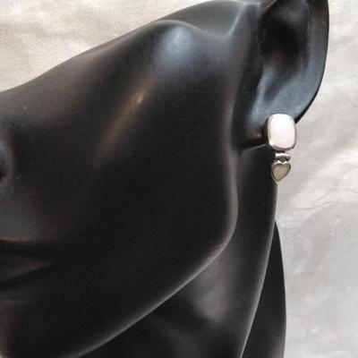 Vintage Paul Brackna Opal 925 Earrings