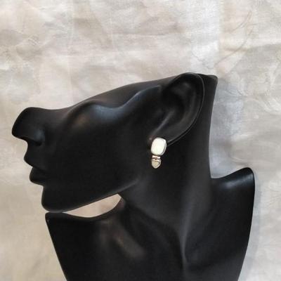Vintage Paul Brackna Opal 925 Earrings