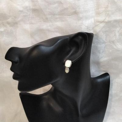 Vintage Paul Brackna Opal 925 Earrings