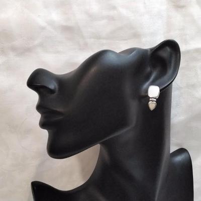 Vintage Paul Brackna Opal 925 Earrings