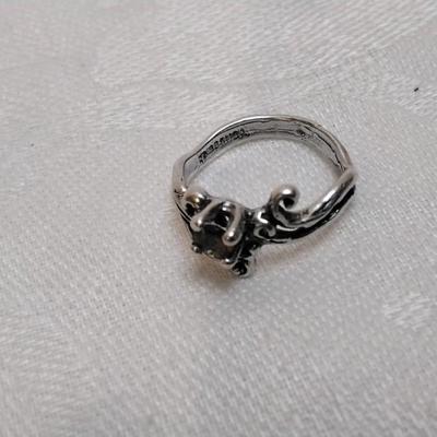 Citrine Scrollwork 925 Ring Size 5.5